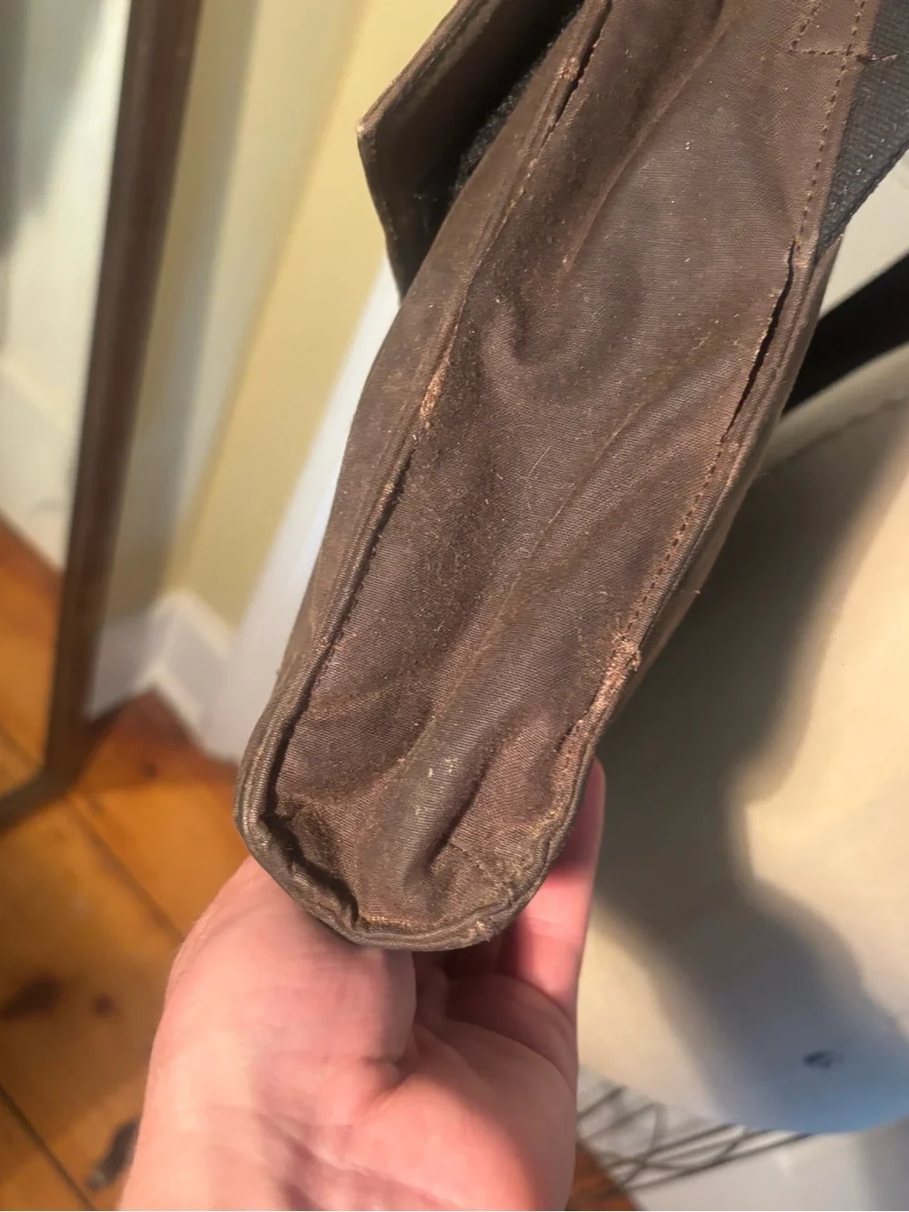 A Jack Spade Warren Street New York Brown Canvas Messenger Bag
